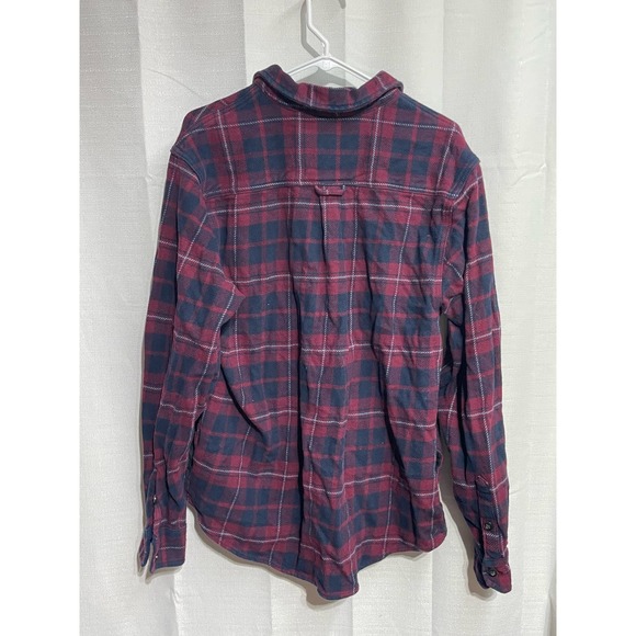 Orvis Heavy Flannel‎ Button Down Red Blue Size Large - Picture 1 of 5